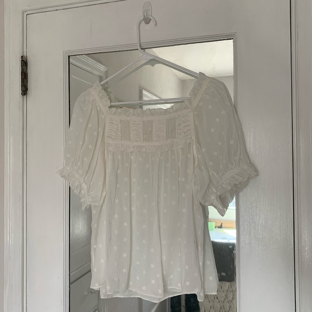 Doen Frances Top in Salt SZ M